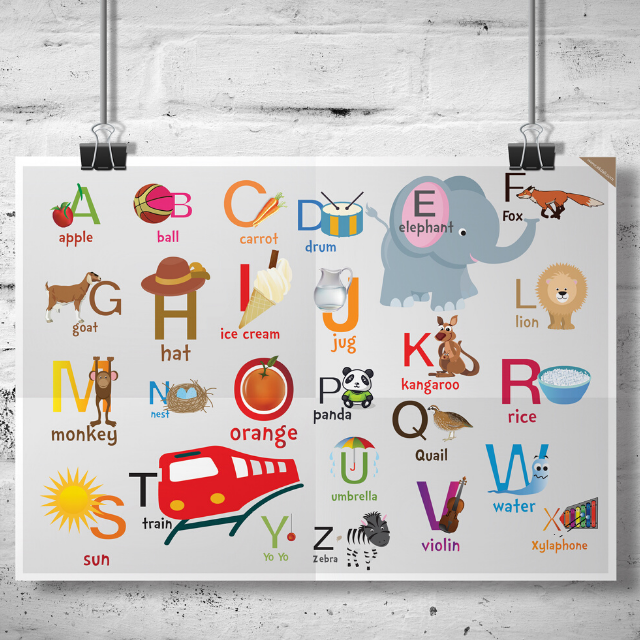 A to Z Alphabets Chart